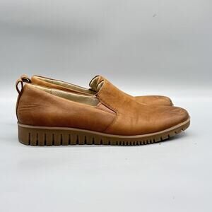 Dansko Shoes Women 6.5 Brown Leather Slip On Loafer Flats Walking Comfort Casual